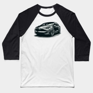 Tesla Model X Baseball T-Shirt